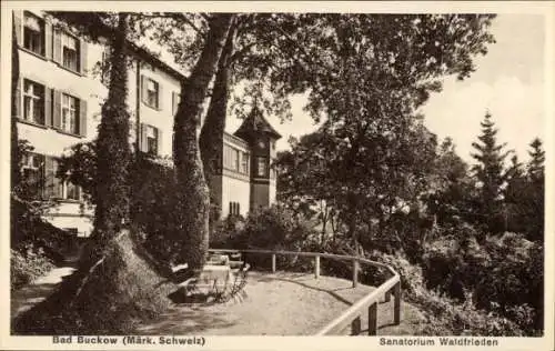 Ak Buckow Märk. Schweiz, Sanatorium Waldfrieden