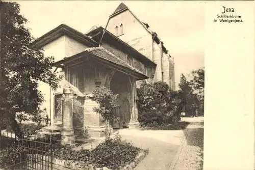 Ak Wenigenjena Jena in Thüringen, Schillerkirche