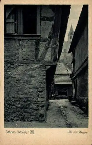 Ak Zwingenberg an der Bergstraße in Hessen, Stiller Winkel, Dr. A. Sauer Stimmungsbilder