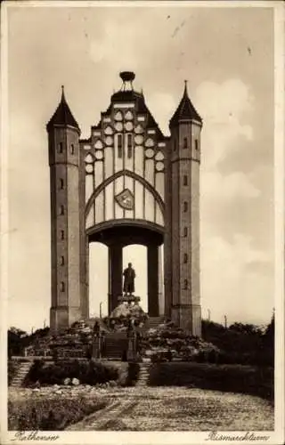 Ak Rathenow im Havelland, Bismarckturm