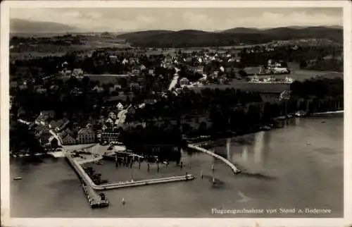 Ak Staad Konstanz am Bodensee, Flugzeugaufnahme, Gesamtansicht