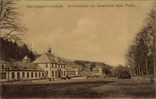 Ak Langenschwalbach Bad Schwalbach im Taunus, Moorbadehaus, Sanatorium Haus Pfeiffer