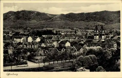 Ak Offenburg in Baden Schwarzwald, Gesamtansicht