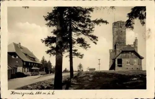 Ak Seebach in Baden Schwarzwald, Hornisgrinde, Gasthof, Aussichtsturm