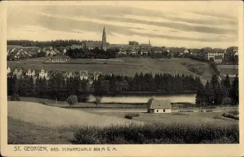 Ak Oberkirnach St. Georgen im Schwarzwald, Panorama