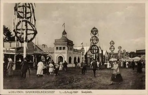 Ak Hannover in Niedersachsen, 9. Dt. Sängerbundesfest 1924, Festplatz