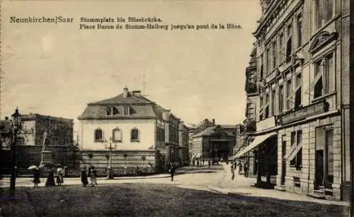 Ak Neunkirchen im Saarland, Stummplatz bis Bliesbrücke