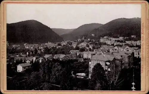 Hartfoto Friedrichroda im Thüringer Wald, Panorama, Blick vom Kurhaus