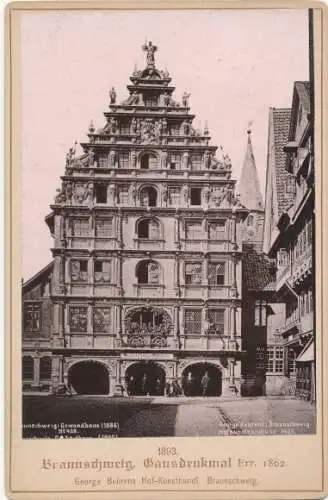 Kabinettfoto Braunschweig in Niedersachsen, Gewandhaus, Weinhandlung