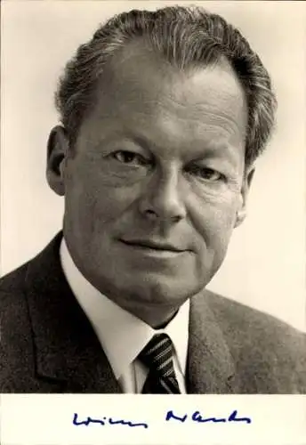 Ak Willy Brandt, Vorsitzender der SPD, Bundeskanzler, Portrait