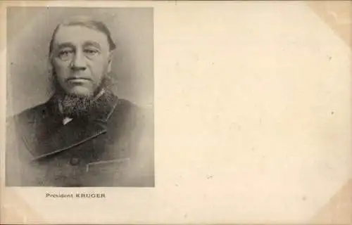 Ak Südafrika, Politiker Paul Kruger, Portrait