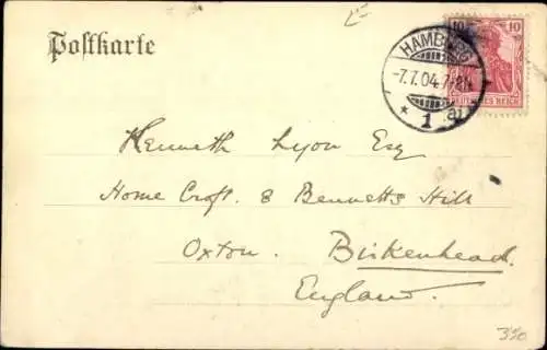 Ak Hamburg Mitte Altstadt, Teilansicht, Alte Stadt