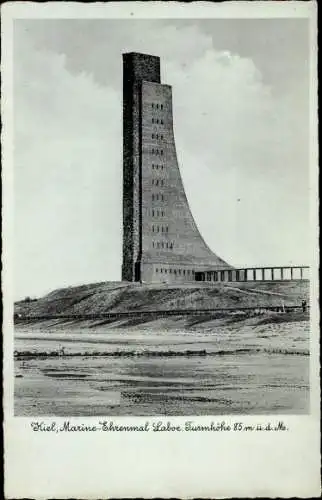 Ak Laboe Probstei Ostsee, Blick zum Marine Ehrenmal