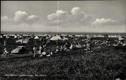 Ak Nordseebad Carolinensiel Wittmund in Ostfriesland, Am Strand