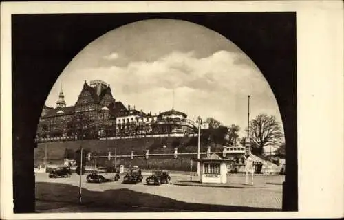 Ak Hamburg Mitte St. Pauli, Navigationsschule und Hotel Wiezel