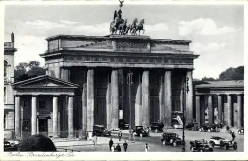 Ak Berlin Mitte, Brandenburger Tor