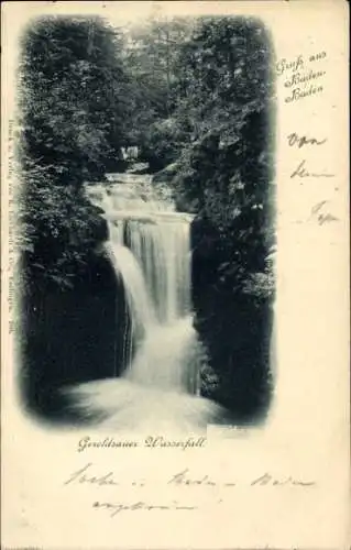 Ak Baden Baden, Geroldsauer Wasserfall