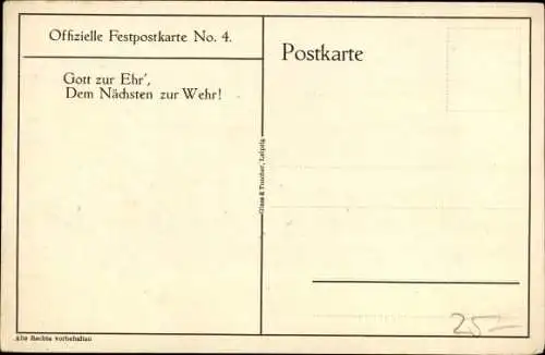 Wappen Künstler Ak Gottschalg, Leipzig in Sachsen, 18. Deutscher Reichs Feuerwehrtag 1913