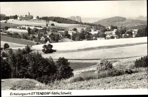 Ak Ottendorf Sebnitz Sächsische Schweiz, Panorama, Jugenderholungsheim auf der Endlerkuppe