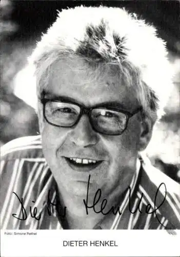 Ak Schauspieler Dieter Henkel, Portrait, Autogramm