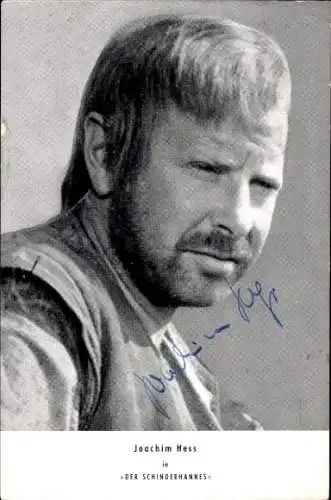 Ak Schauspieler Joachim Hess, Film Schinderhannes, Portrait, Autogramm