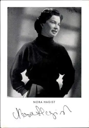 Ak Schauspielerin Nora Hagist, Portrait, Film Canaris, Autogramme