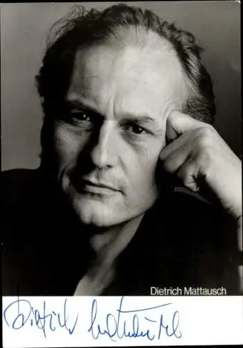 Ak Schauspieler Dietrich Mattausch, Portrait, Autogramm