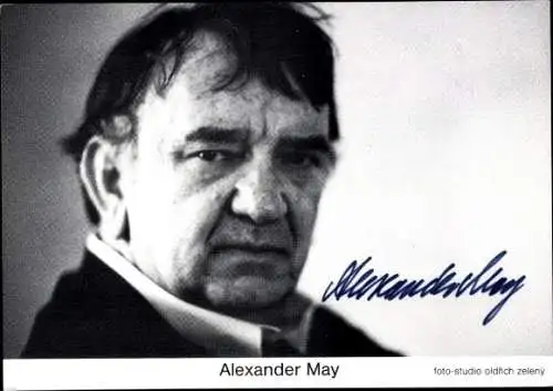 Ak Dirigent Alexander May, Portrait, Autogramm