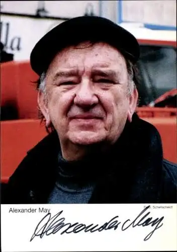 Ak Schauspieler Alexander May, Portrait, Autogramm