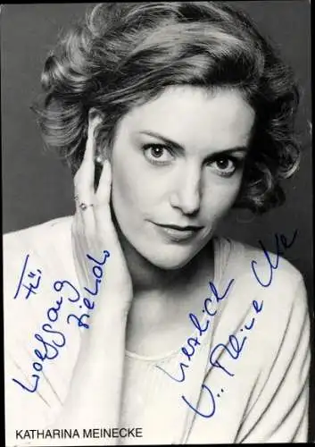 Ak Schauspielerin Katharina Meinecke, Portrait, Autogramm