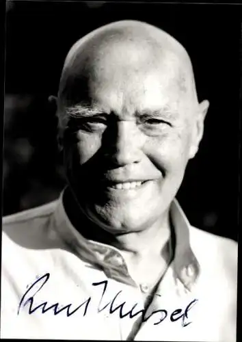 Foto Schauspieler Kurt Meisel, Portrait, Autogramm