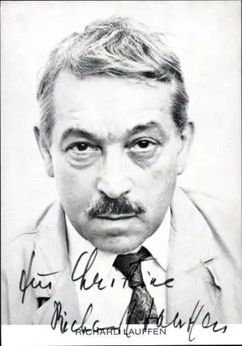 Ak Schauspieler Richard Lauffen, Portrait, Autogramm