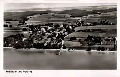 Ak Breitbrunn Herrsching am Ammersee, Fliegeraufnahme