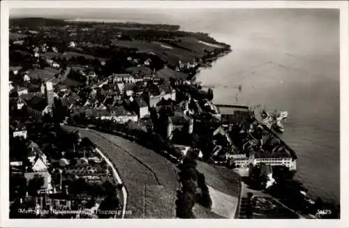 Ak Meersburg im Bodenseekreis Baden Württemberg, Fliegeraufnahme