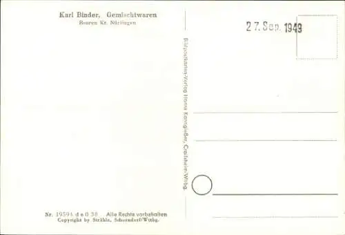 Ak Beuren bei Nürtingen Württemberg, Fliegeraufnahme