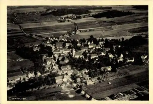 Ak Obenhausen Markt Buch Schwaben, Fliegeraufnahme