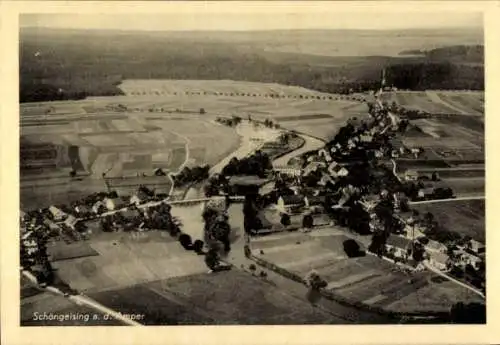 Ak Schöngeising in Oberbayern, Fliegeraufnahme