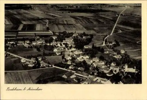 Ak Puchheim in Oberbayern, Fliegeraufnahme