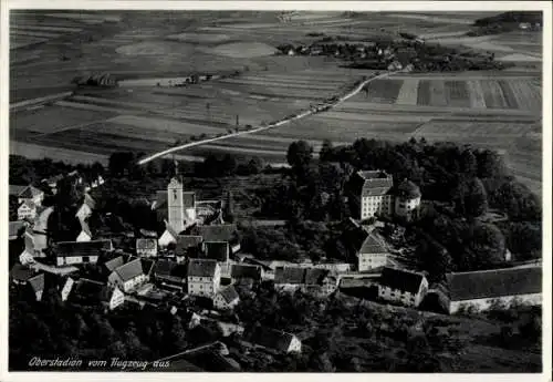 Ak Oberstadion in Oberschwaben, Fliegeraufnahme