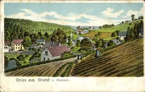 Litho Grund Mohorn Wilsdruff Sachsen, Panorama