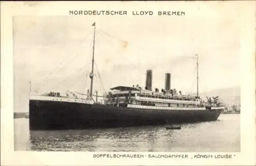 Ak Doppelschrauben Salondampfer Königin Louise, Norddeutscher Lloyd