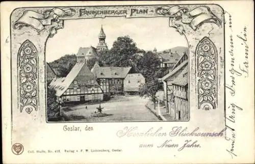 Passepartout Ak Goslar am Harz, Frankenberger Plan