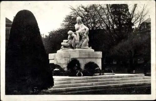 Ak Strasbourg Straßburg Elsass Bas Rhin, Monument aux Morts