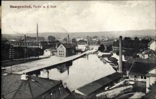 Ak Sarreguemines Saargemünd Lothringen Moselle, Teilansicht, Saar