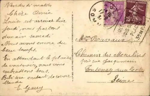 Ak Onival Ault Somme, Leuchtturm