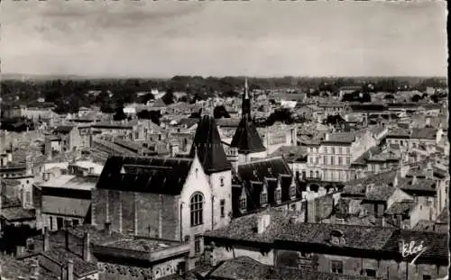 Ak Libourne Gironde, Une vue sur la Ville, Rathaus