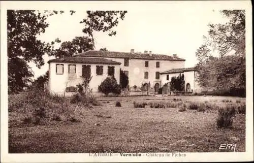 Ak Verniolle Ariège, Chateau de Fiches