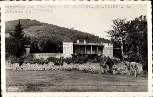 Ak Saint Georges les Bains Ardèche, Chateau de Piermal