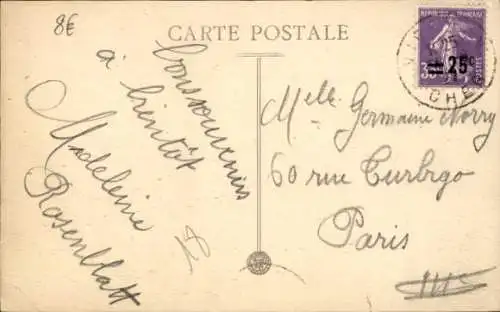 Ak Vierzon Cher, Hotel de Ville et Caisse d'Epargne