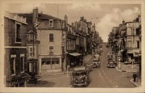 Ak Vierzon Cher, rue de la Republique